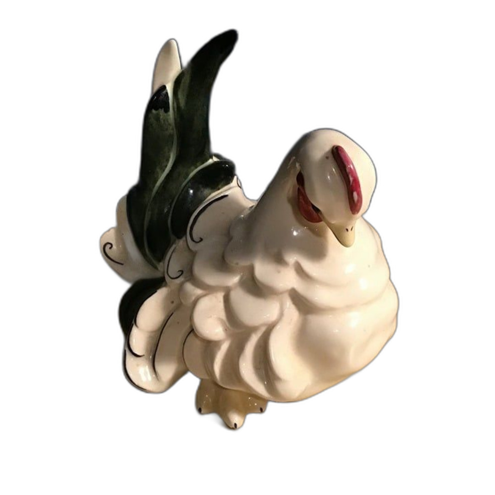 Vintage Signed Kay Finch California Pottery "Biddy" Hen Ceramic Figurine